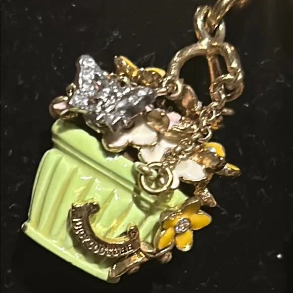 Juicy Couture Gold Charms on a Monet Necklace with Matching Bracelet - Picture 11 of 16